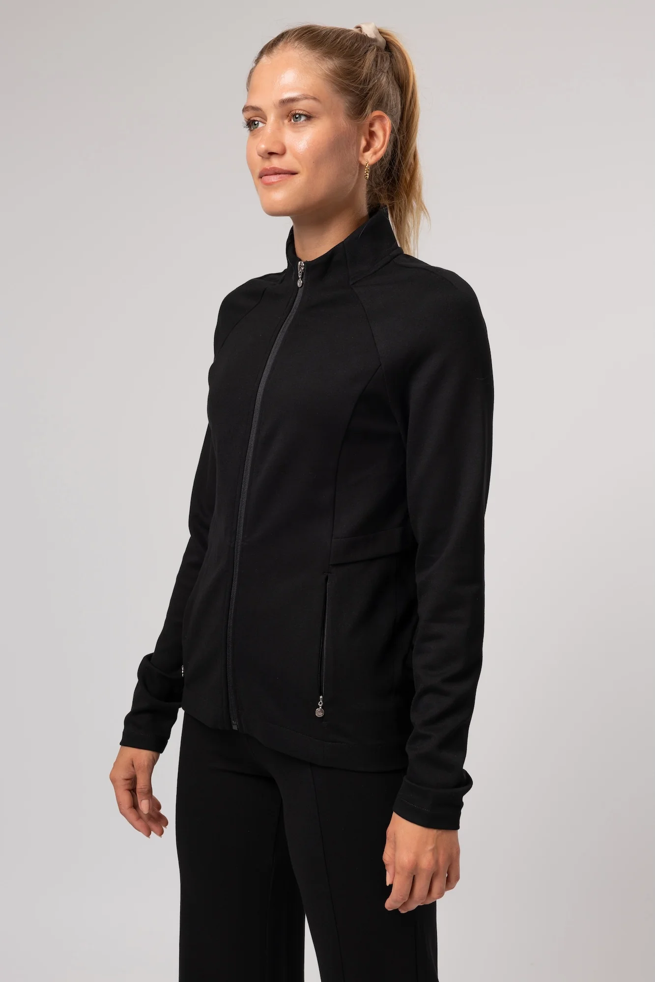 ChicLine mikina na zip Bettina - Image 2
