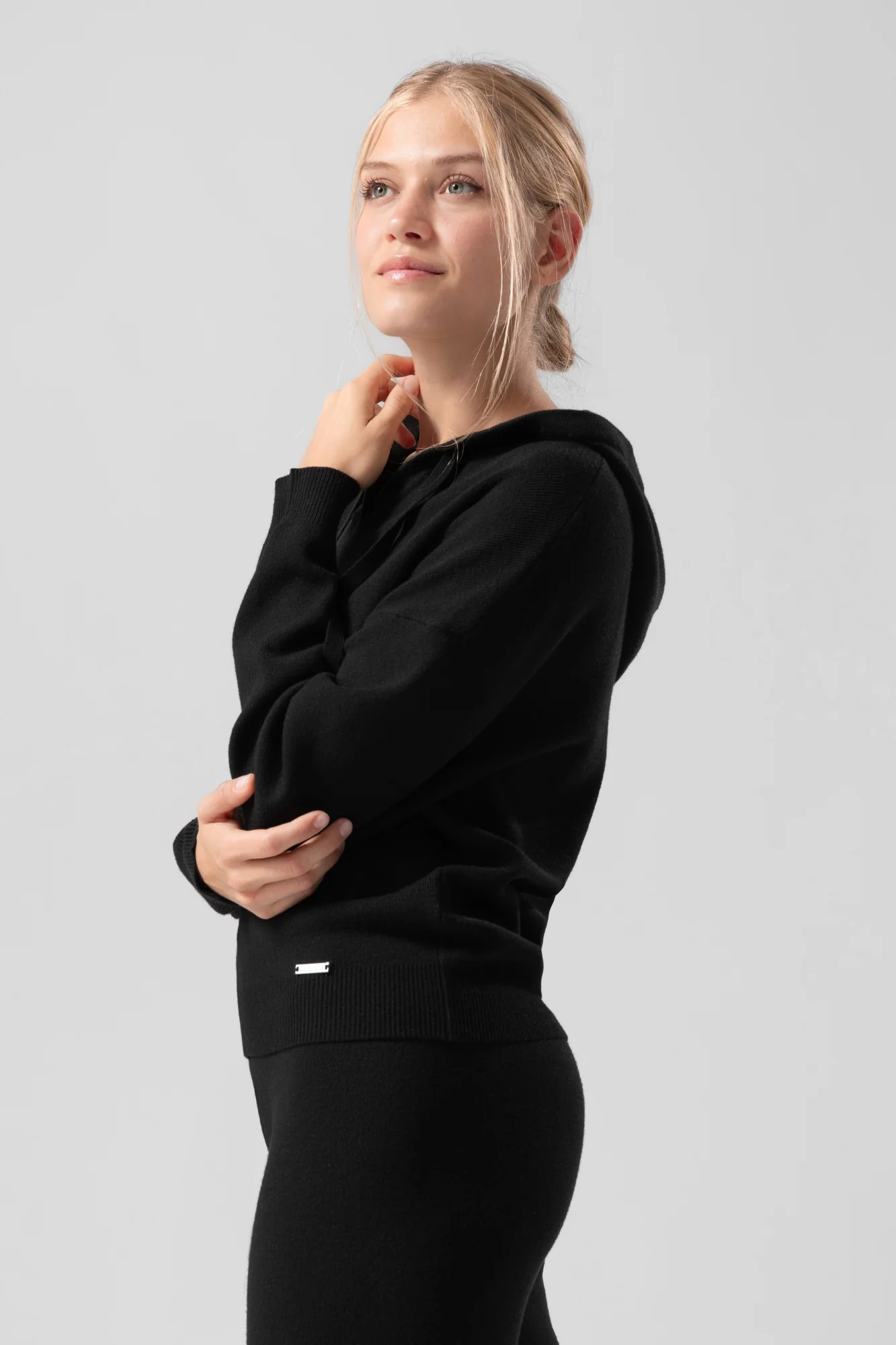 Úpletová mikina s kapucí Krysten - Image 3