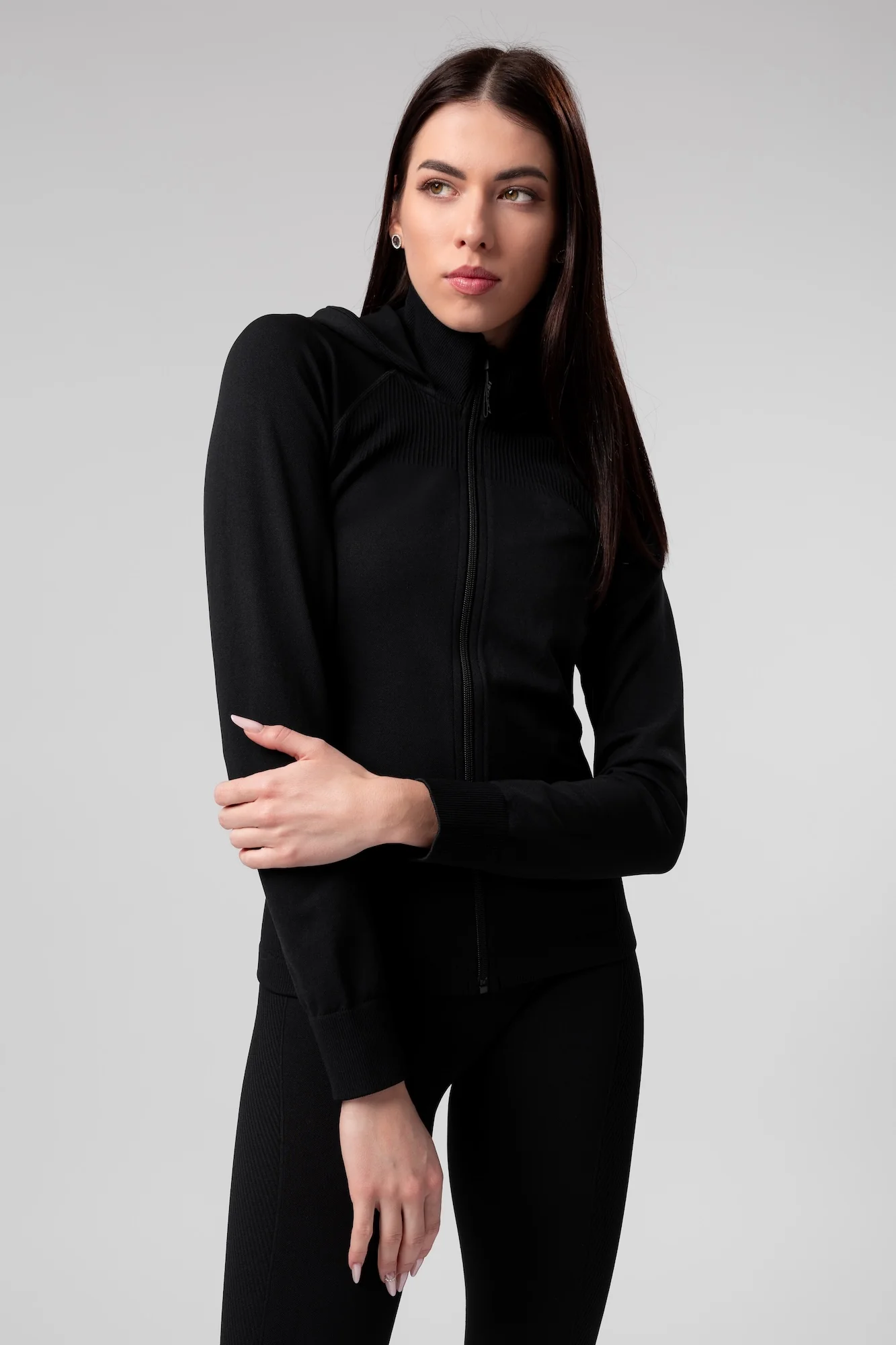 Mikina Seamless Move na zip Layla
